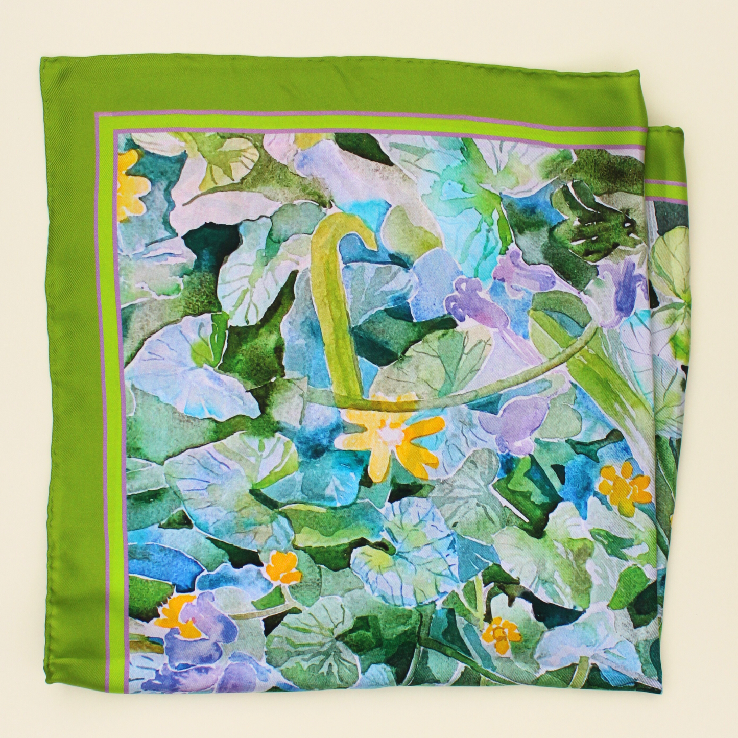 Large Silk Scarf in Garden of Eden